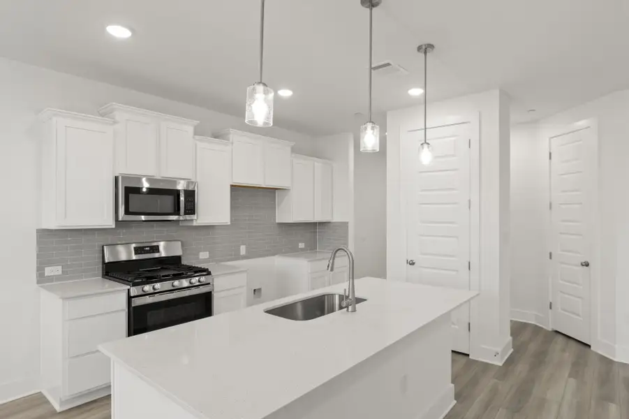 Furnished interior view inside a new home in Center 45, Round Rock (Image 5).