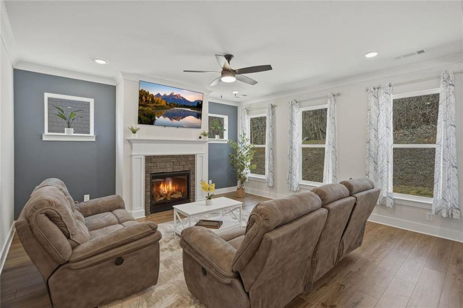 Furnished interior view inside a new home in Cambridge, Flowery Branch (Image 14).