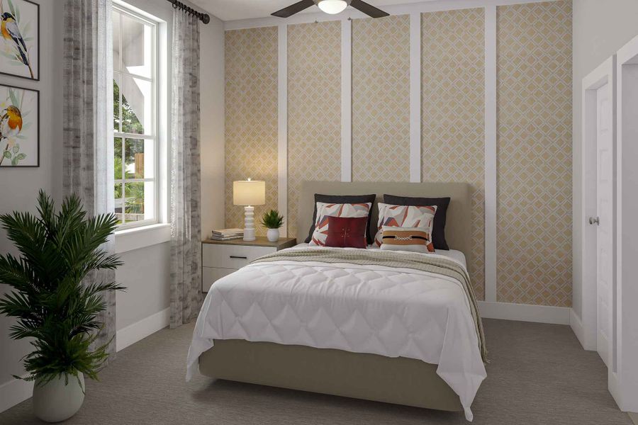 Furnished interior view inside a new home in Woodson’s Reserve 45′, Spring (Image 22).