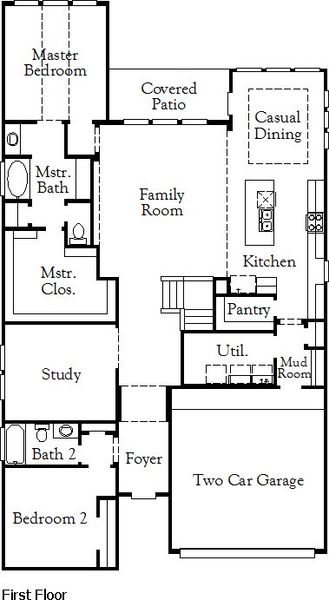 2D floor plan layout of this home in Legacy, League City, TX (Image 2). 2D floor plan layout of this home in Legacy, League City, TX (Image 2).