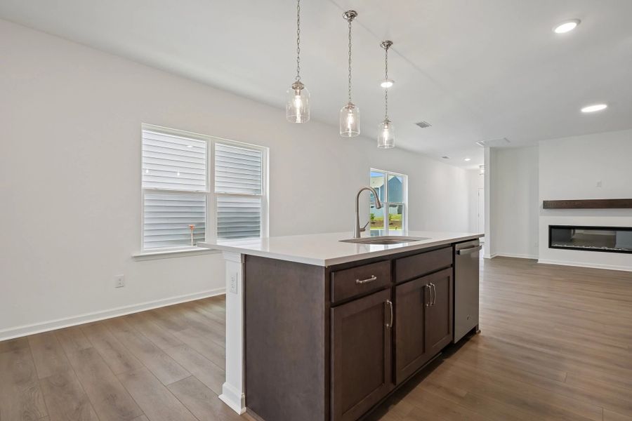Furnished interior view inside a new home in The Point, Rolesville (Image 11).