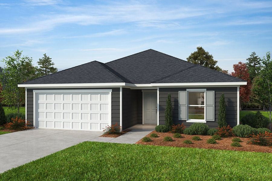 Representative exterior photo of a completed home built from the Plan 2074 by KB Home in Utley Farms, New Hill, NC (Image 8).