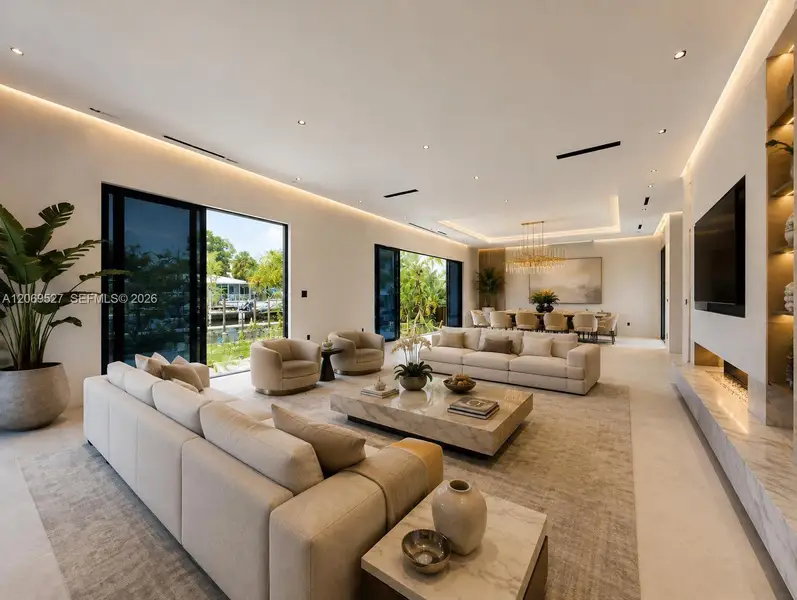 Furnished interior view inside a new home in , Pompano Beach (Image 5). Furnished interior view inside a new home in , Pompano Beach (Image 5).