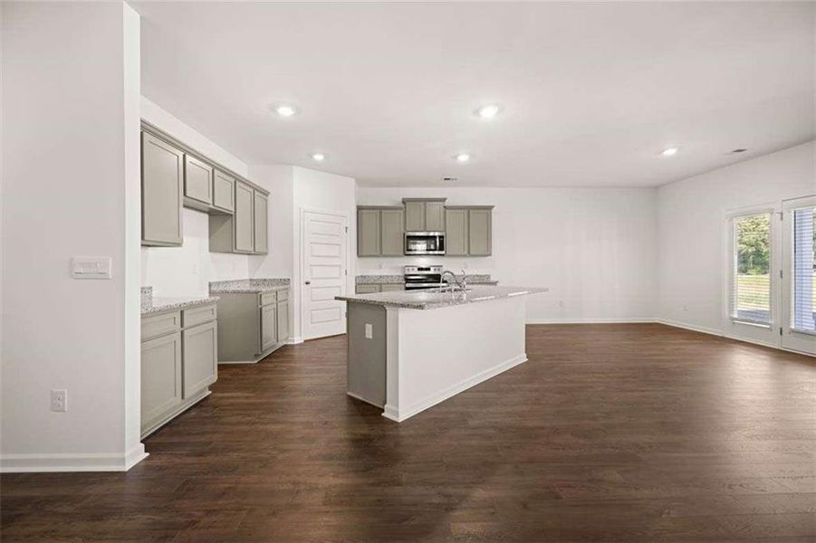 Furnished interior view inside a new home in Preserve at Dove Creek, Statham (Image 14).