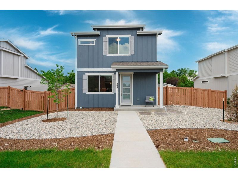 Exterior details and patio area of a home in Fickel Farm, Berthoud (Image 25).