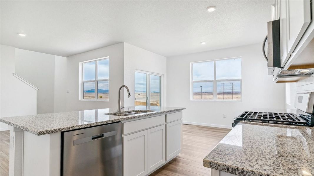 Furnished interior view inside a new home in Ridge at Johnstown, Johnstown (Image 7).