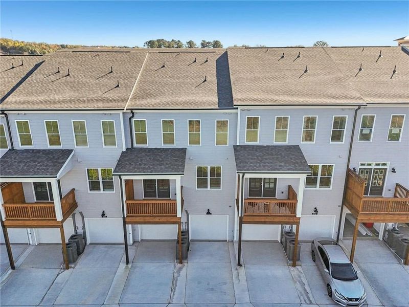 Rear entry single car garage.