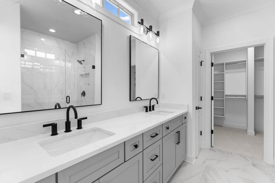 Furnished interior view inside a new home in Overlook at Gin Property, Senoia (Image 5).