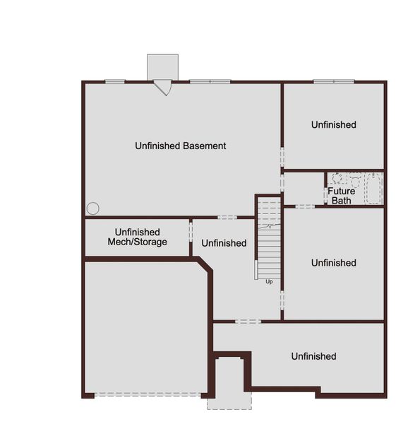 2D floor plan layout for the Easton by McKinley Homes in Clark Farms, Flowery Branch, GA (Image 5).