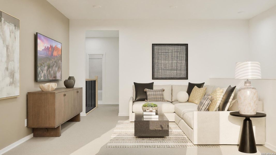 Furnished interior view inside a new home in Navarro Ranch, Seguin (Image 8).