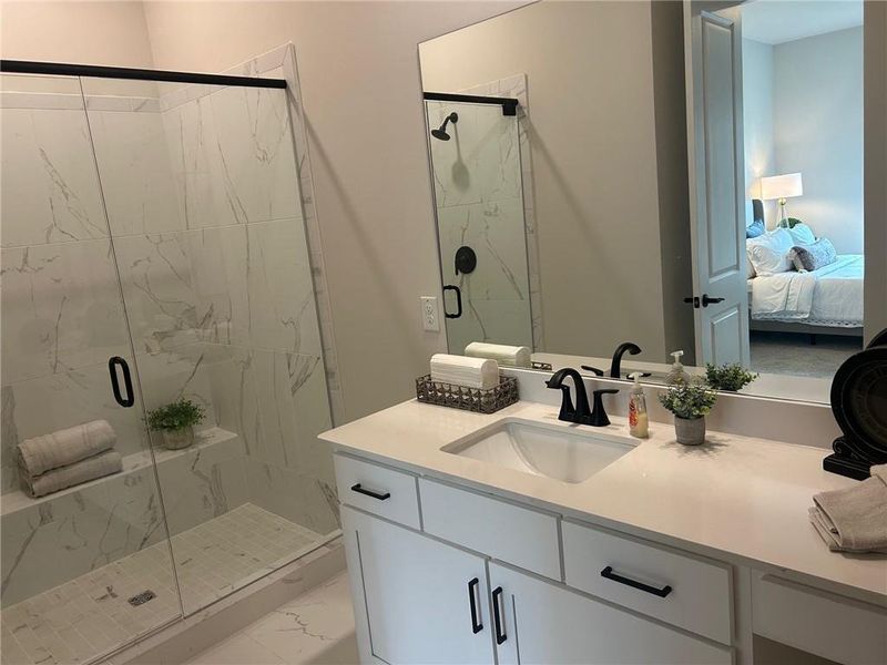 Furnished interior view inside a new home in Sierra Lake, Cumming (Image 13).