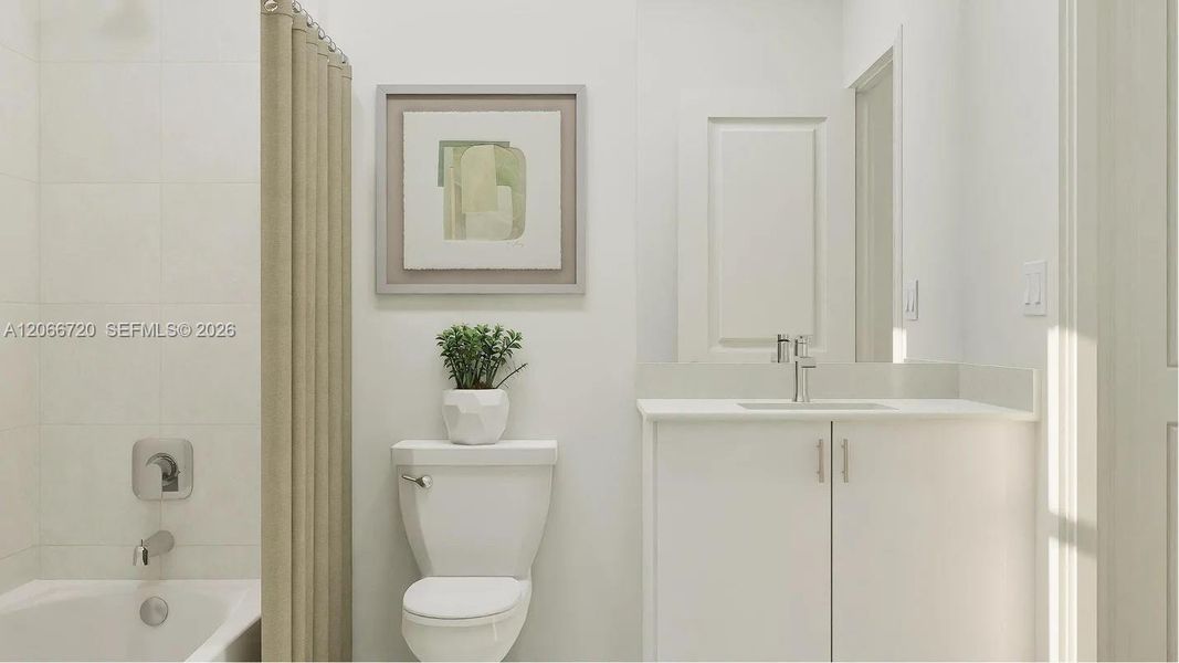 Furnished interior view inside a new home in Coral Landings, Miami (Image 3).