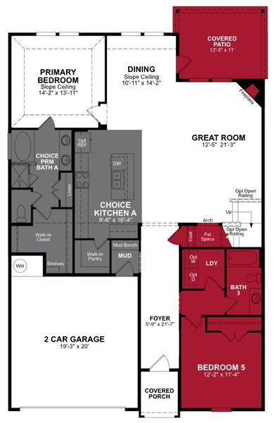 2D floor plan layout of this home in Chalk Hill, Celina, TX (Image 4). 2D floor plan layout of this home in Chalk Hill, Celina, TX (Image 4).