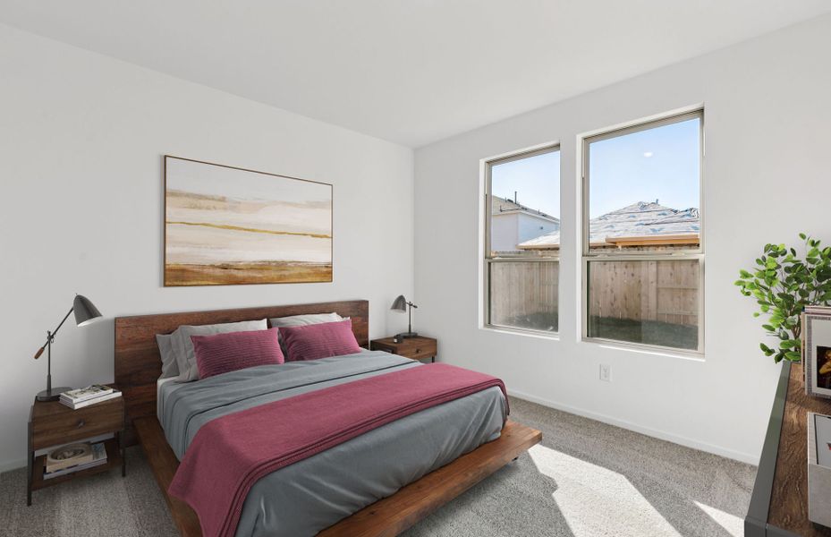 Furnished interior view inside a new home in Mavera, Conroe (Image 13).