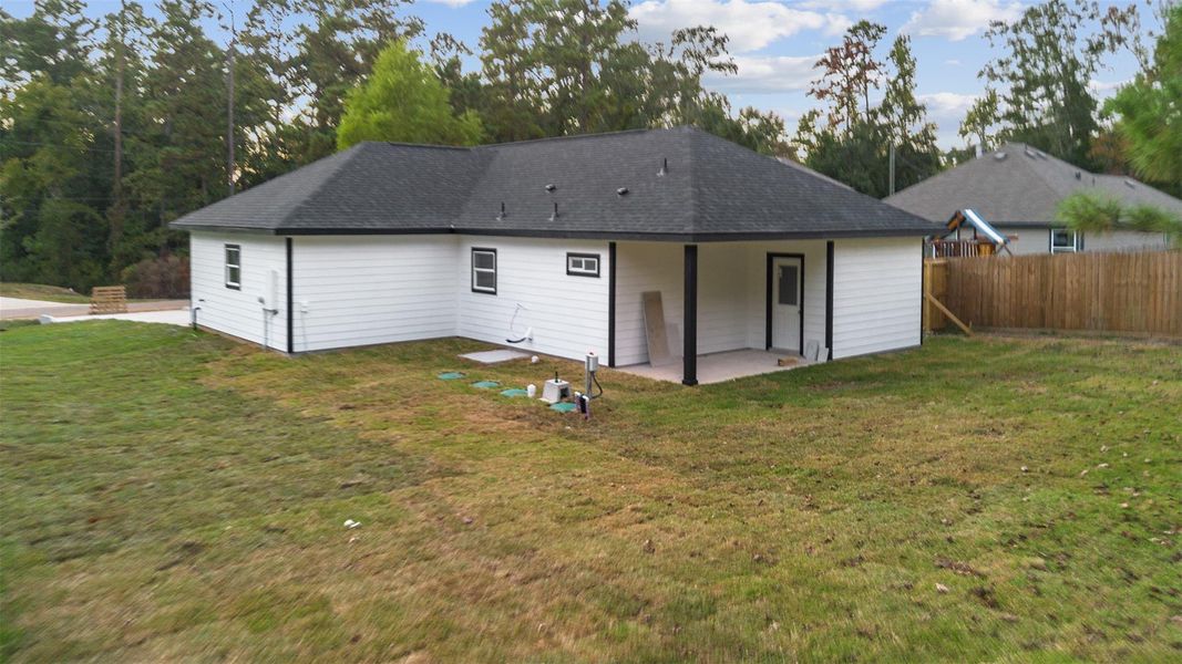 Exterior details and patio area of a home in , Willis (Image 17).