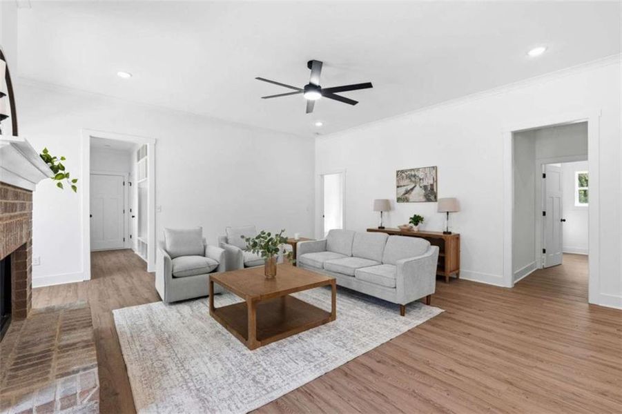 Furnished interior view inside a new home in , Covington (Image 37). Furnished interior view inside a new home in , Covington (Image 37).