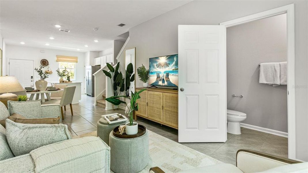 Furnished interior view inside a new home in Stokes Landing, St. Augustine (Image 22).