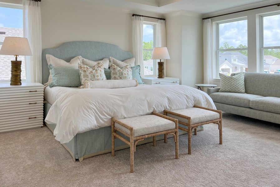 Representative furnished interior of a home built from the Miramar by Riverside Homes in Mariposa at EverRange, Jacksonville (Image 46).
