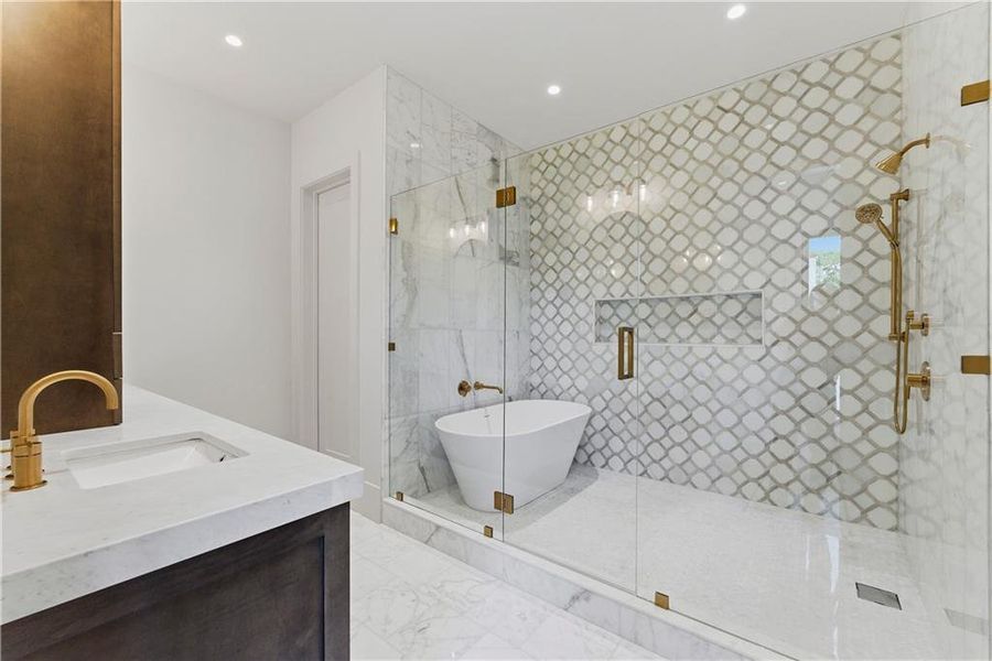 Furnished interior view inside a new home in , Atlanta (Image 33).