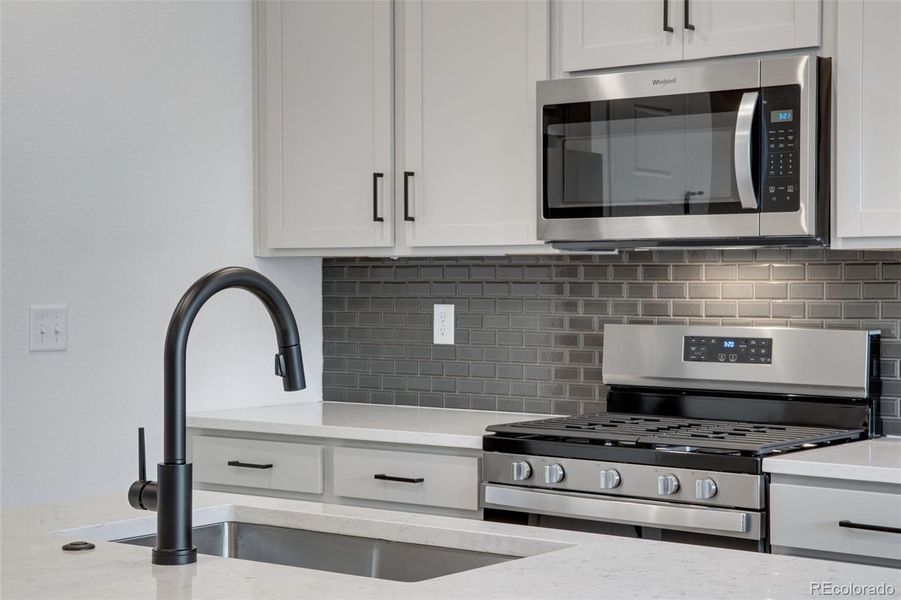 Close-up of interior finishes inside a home in Westside Crossing Townhomes, Berthoud (Image 18).