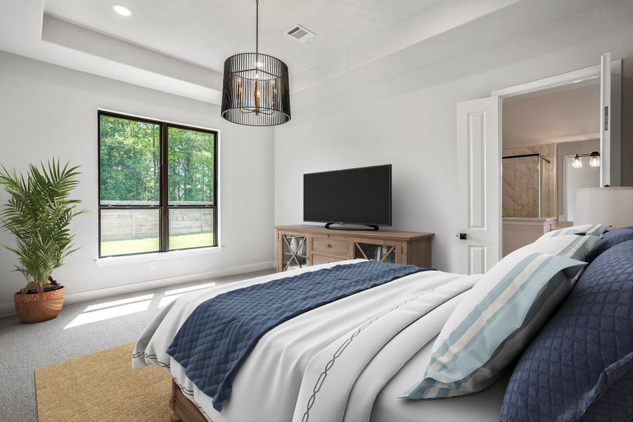 Furnished interior view inside a new home in ARTAVIA, Conroe (Image 9).