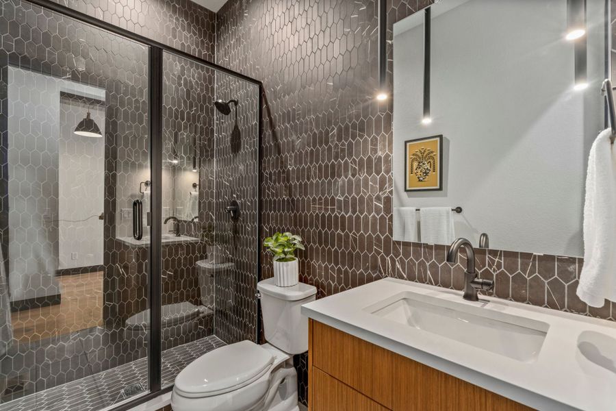 Representative furnished interior of a home built from the 1 by Trumark Homes in Festival at RainDance, Windsor (Image 17).