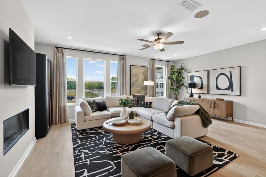 Furnished interior view inside a new home in Alder Creek, Cumming (Image 5).