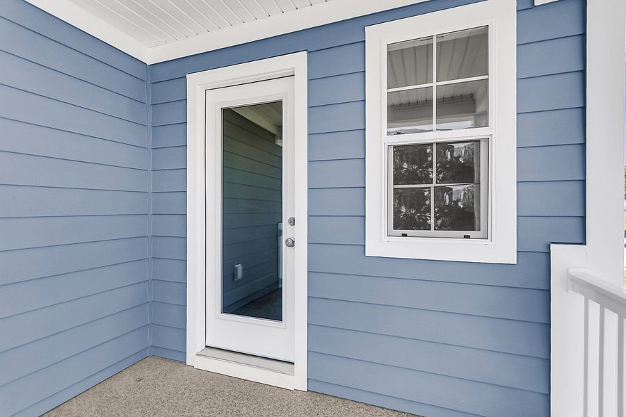 Exterior details and patio area of a home in Pineland Preserve, Summerville (Image 22).