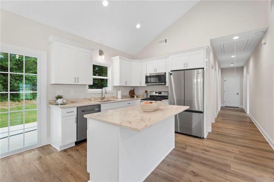 Furnished interior view inside a new home in , Austell (Image 6).