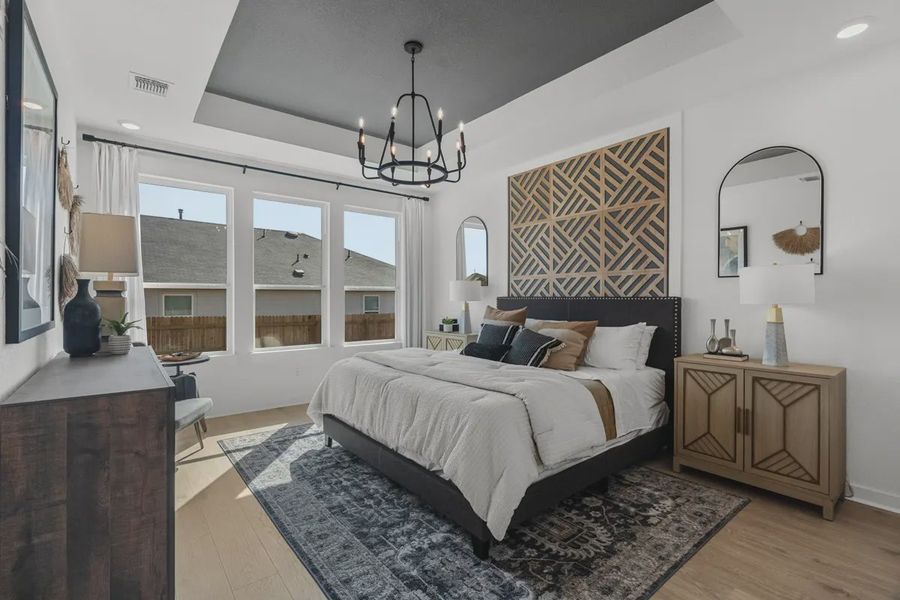 Representative furnished interior of a home built from the Mariah by Chesmar Homes in Grange, Katy (Image 3).