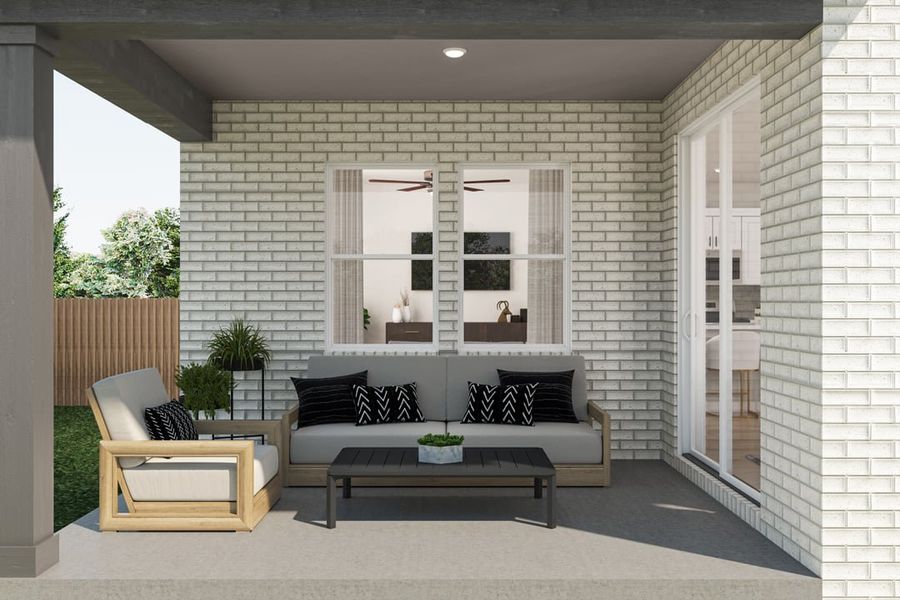 Furnished interior view inside a new home in Union Collection at Park Central, Georgetown (Image 15).