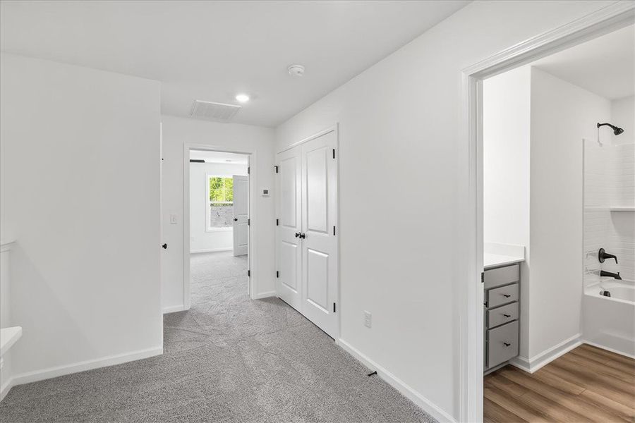 Spacious, unfurnished interior of a new home in Meece Townhomes, Easley (Image 18). Spacious, unfurnished interior of a new home in Meece Townhomes, Easley (Image 18).