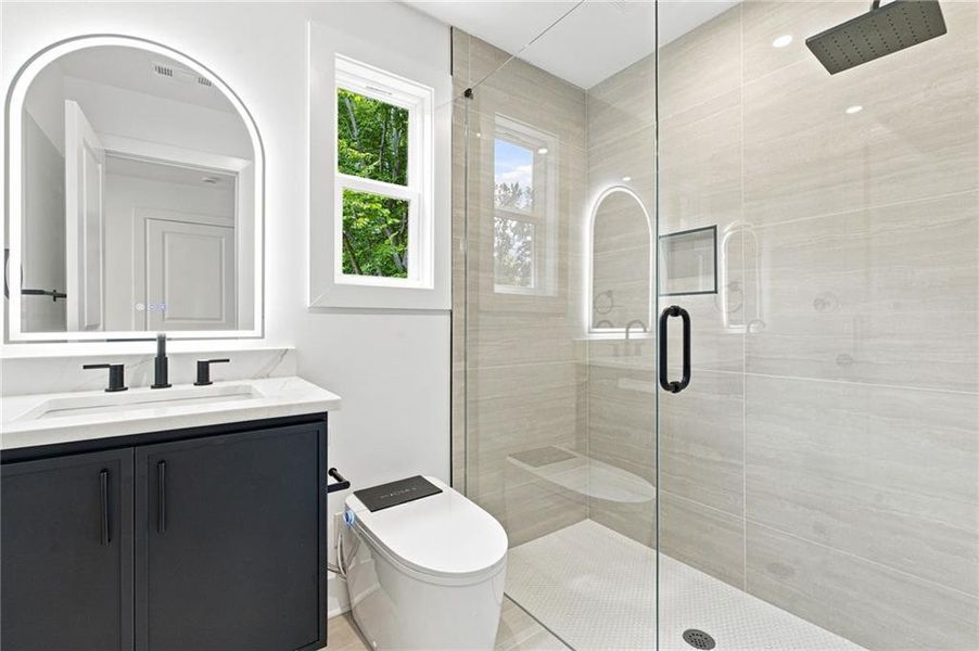 Furnished interior view inside a new home in , Sugar Hill (Image 35).
