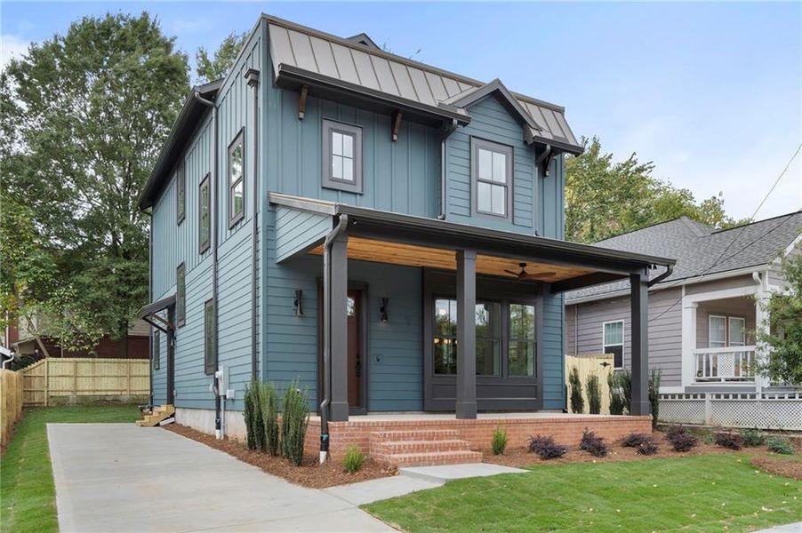 Exterior details and patio area of a home in , Atlanta (Image 27).