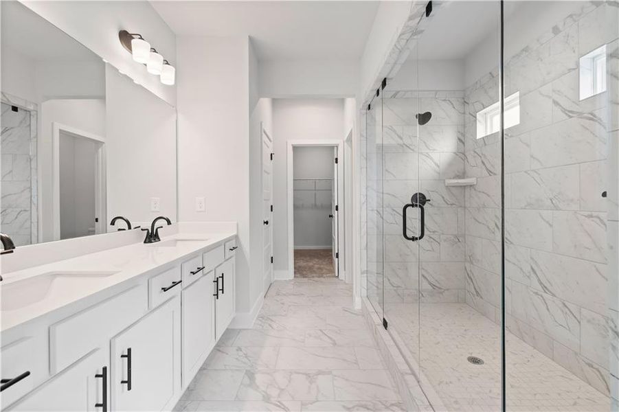 Furnished interior view inside a new home in Rosewood Lake Preserve, Hoschton (Image 9).