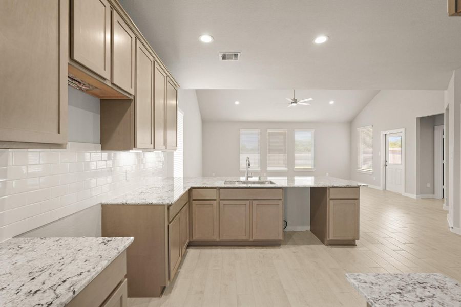 Furnished interior view inside a new home in Briarwood Crossing, Rosenberg (Image 5). Furnished interior view inside a new home in Briarwood Crossing, Rosenberg (Image 5).