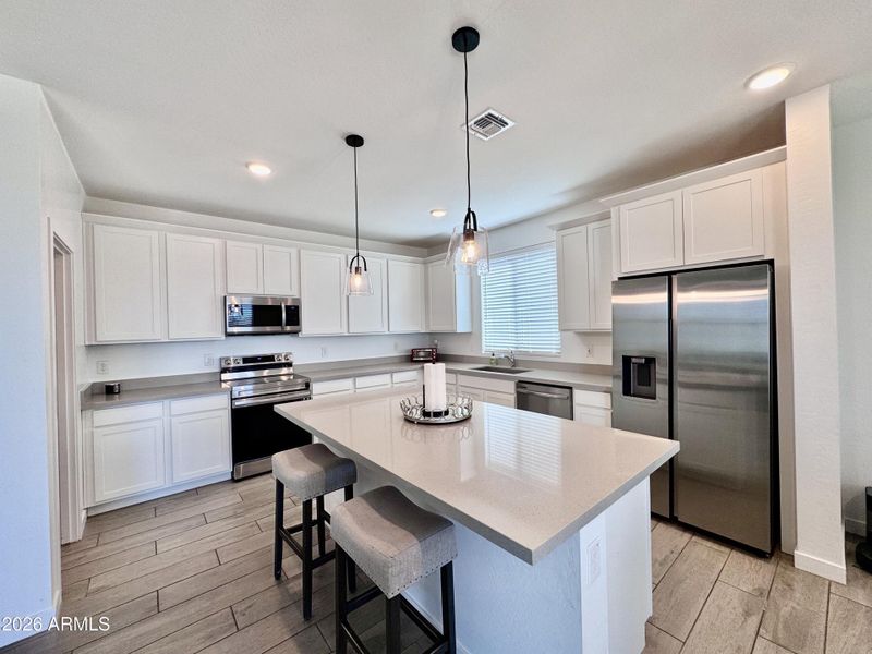 Quartz Island Kitchen