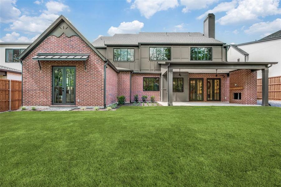 Exterior details and patio area of a home in , Dallas (Image 2). Exterior details and patio area of a home in , Dallas (Image 2).
