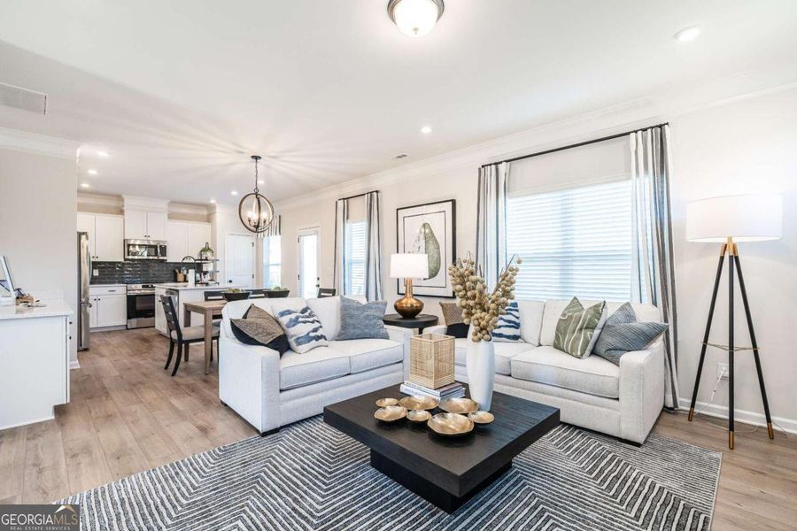 Furnished interior view inside a new home in Trellis Park, Hampton (Image 10). Furnished interior view inside a new home in Trellis Park, Hampton (Image 10).