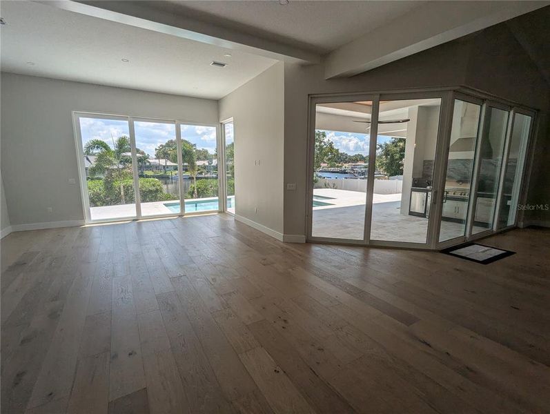 Great Room and Patio Great Room and Patio