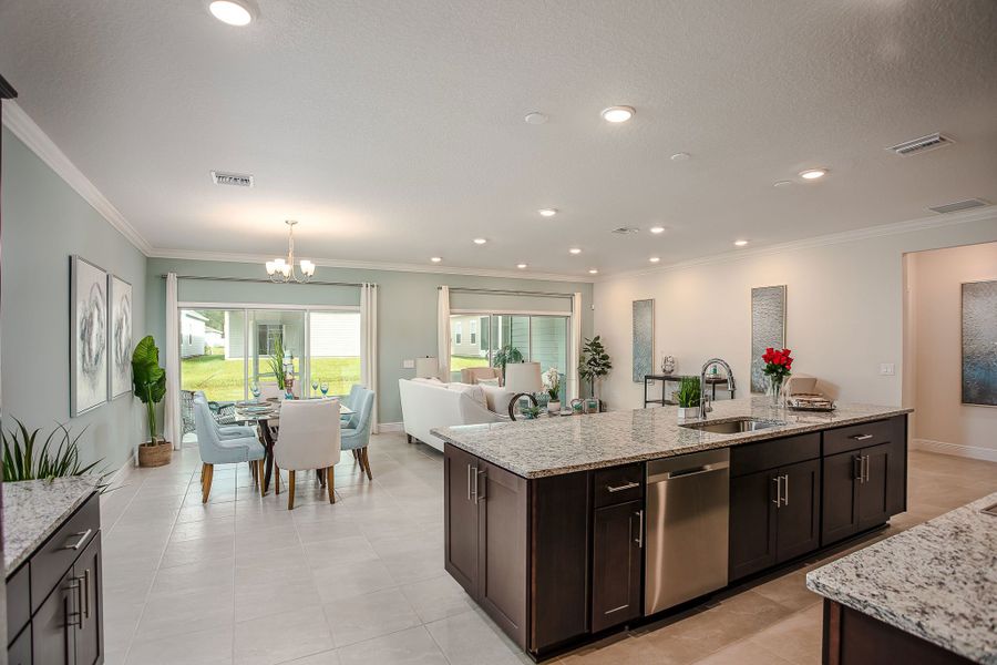 Furnished interior view inside a new home in Enclave At Seminole Palms, Palm Coast (Image 17).