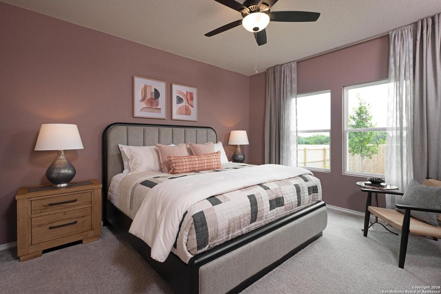 Furnished interior view inside a new home in Meadows at Hennersby Hollow 40's, San Antonio (Image 11). Furnished interior view inside a new home in Meadows at Hennersby Hollow 40's, San Antonio (Image 11).