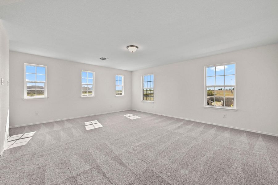Spacious, unfurnished interior of a new home in Mustang Valley, Manor (Image 13). Spacious, unfurnished interior of a new home in Mustang Valley, Manor (Image 13).