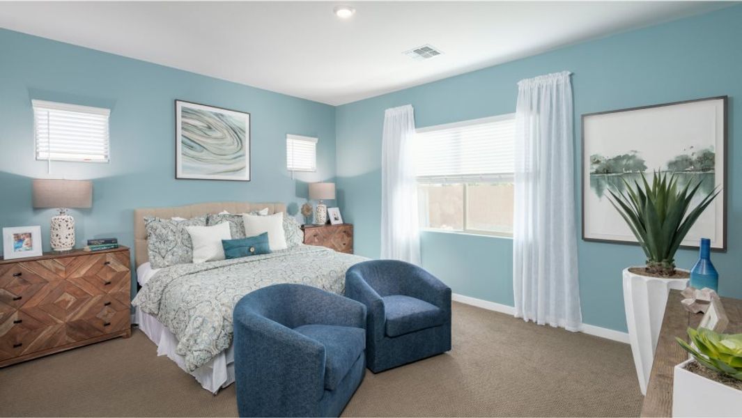 Furnished interior in a model home at Asante: Destiny in Surprise (Image 14).