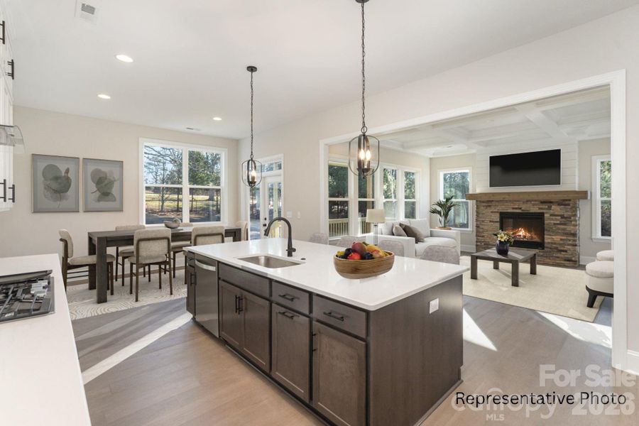 Furnished interior view inside a new home in Edmunds Farm, Clover (Image 6).