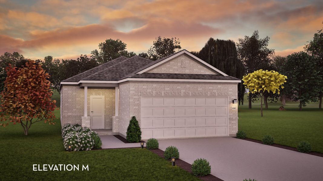 Representative exterior photo of a completed home built from the Pine II by CastleRock Communities in Colony at Pinehurst, Pinehurst, TX (Image 2).