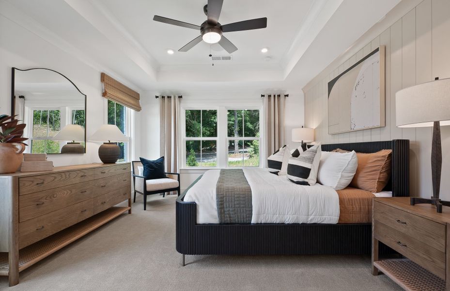 Furnished interior view inside a new home in Ansley Towns, Cumming (Image 2). Furnished interior view inside a new home in Ansley Towns, Cumming (Image 2).