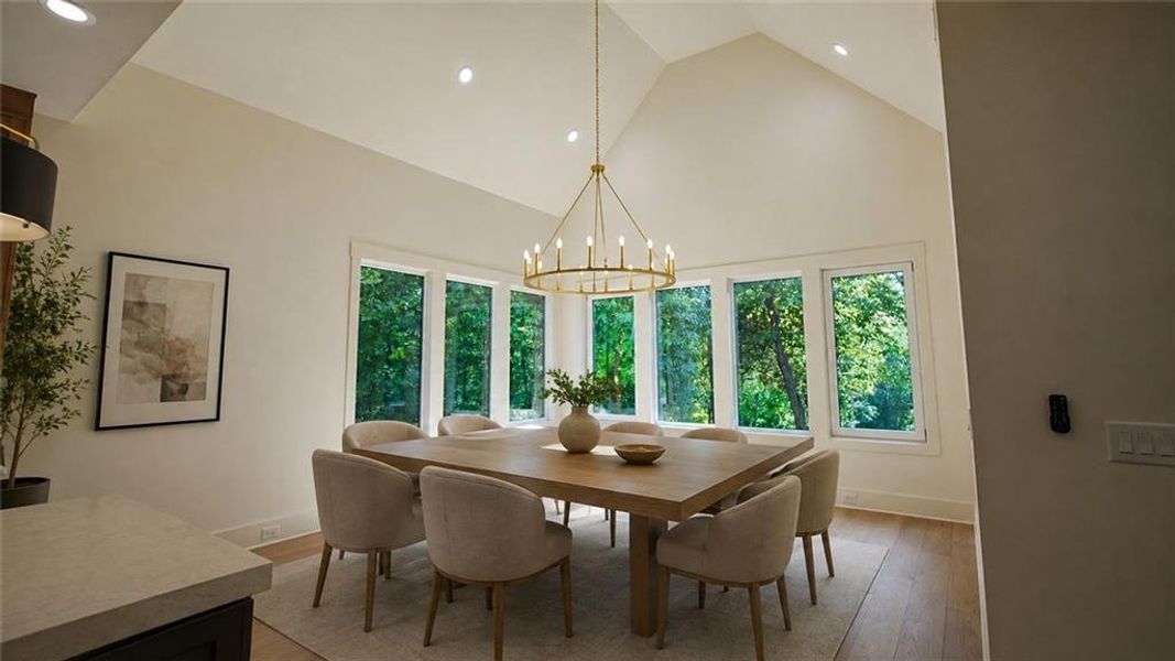 Furnished interior view inside a new home in , Flowery Branch (Image 19).