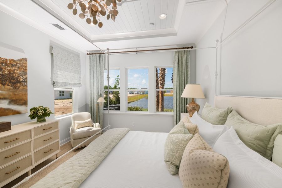 Representative furnished interior of a home built from the Sawyer by Riverside Homes in Mariposa at EverRange, Jacksonville (Image 66).