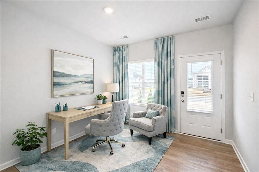 Furnished interior view inside a new home in The Hills at Cedar Creek, Winder (Image 23).